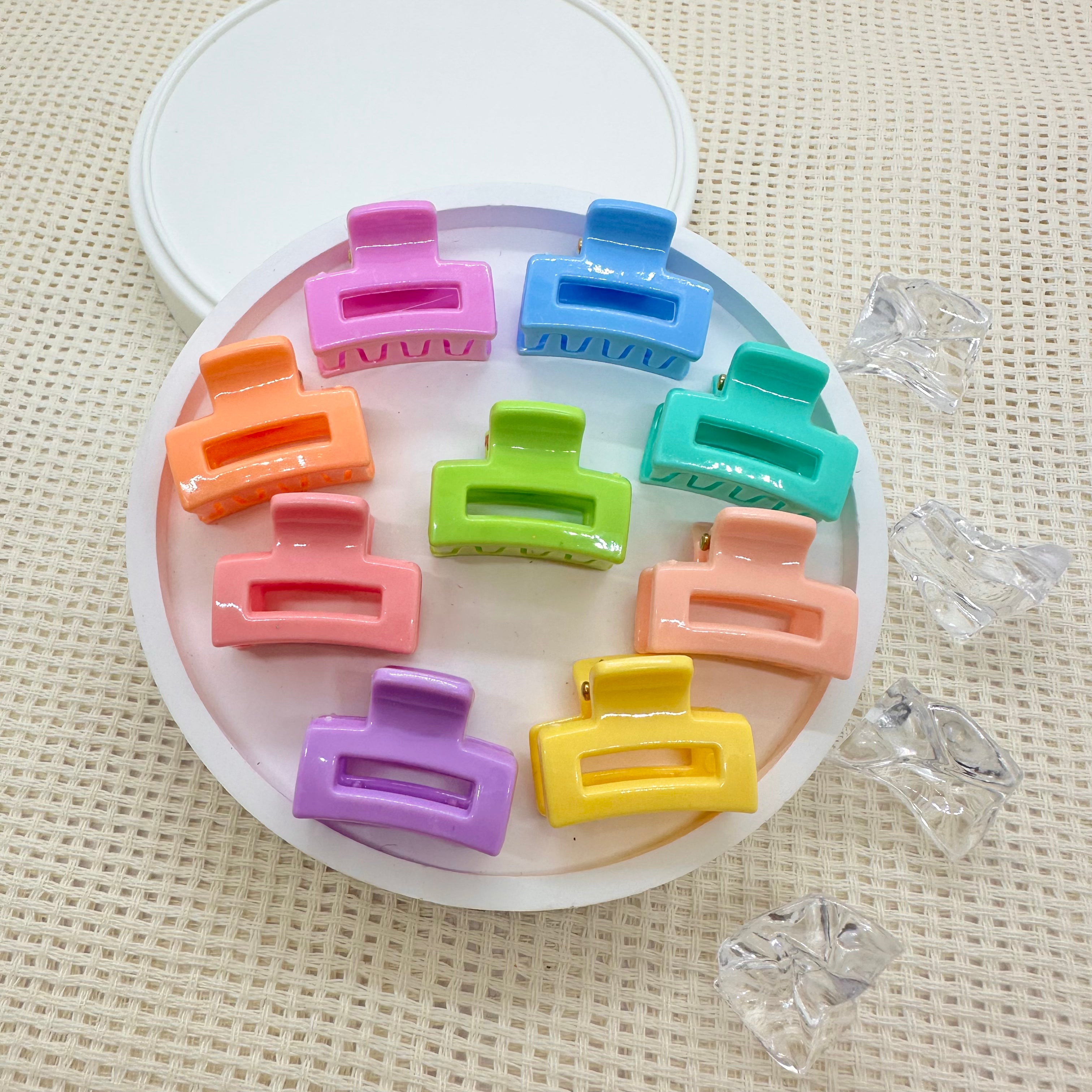 Mini Clips: Regenboog Rechthoekige Klauw