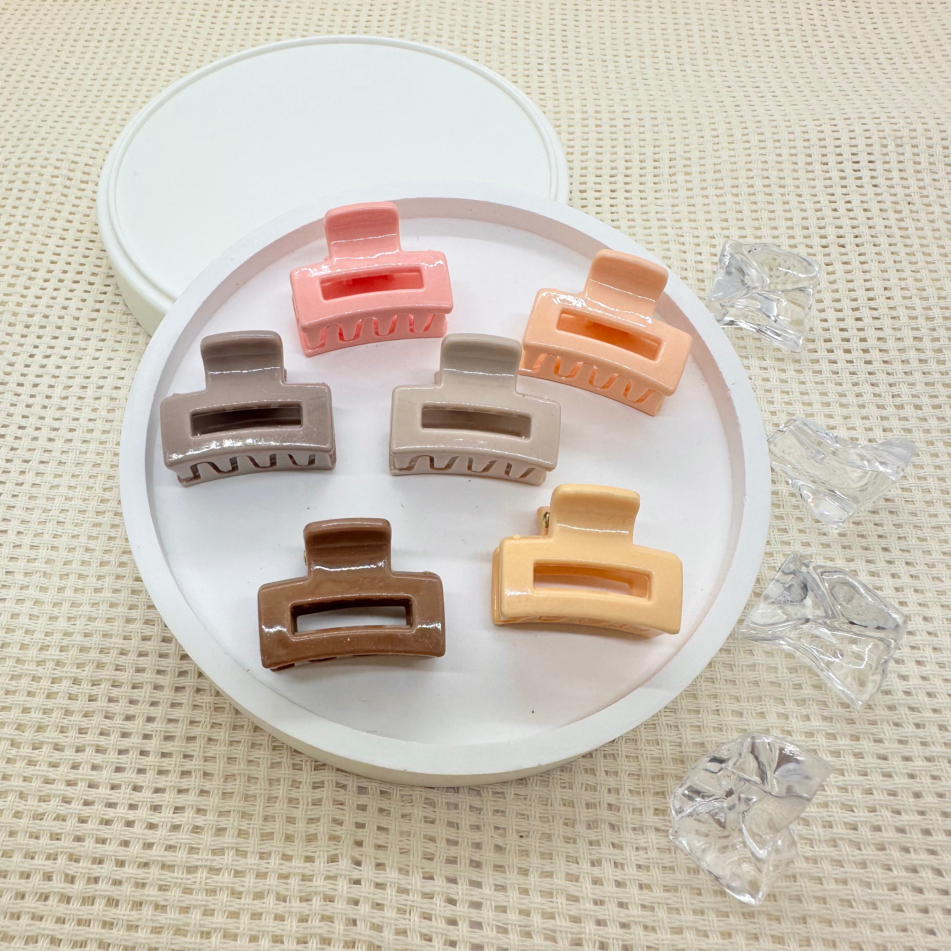 Mini Clips: Neutrale rechthoekige klauw Mini Clips: Neutrale rechthoekige klauw
